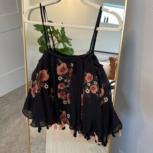 Flowy flower top from anthropology